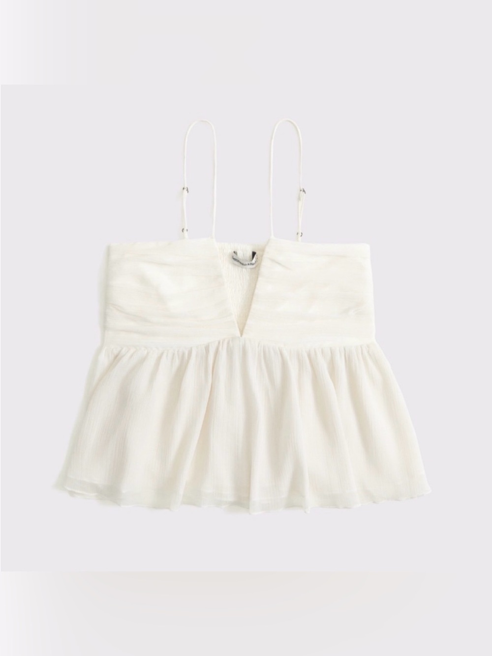 A&F Ruched V-Neck Cami WORN ONCE - Picture 2 of 7